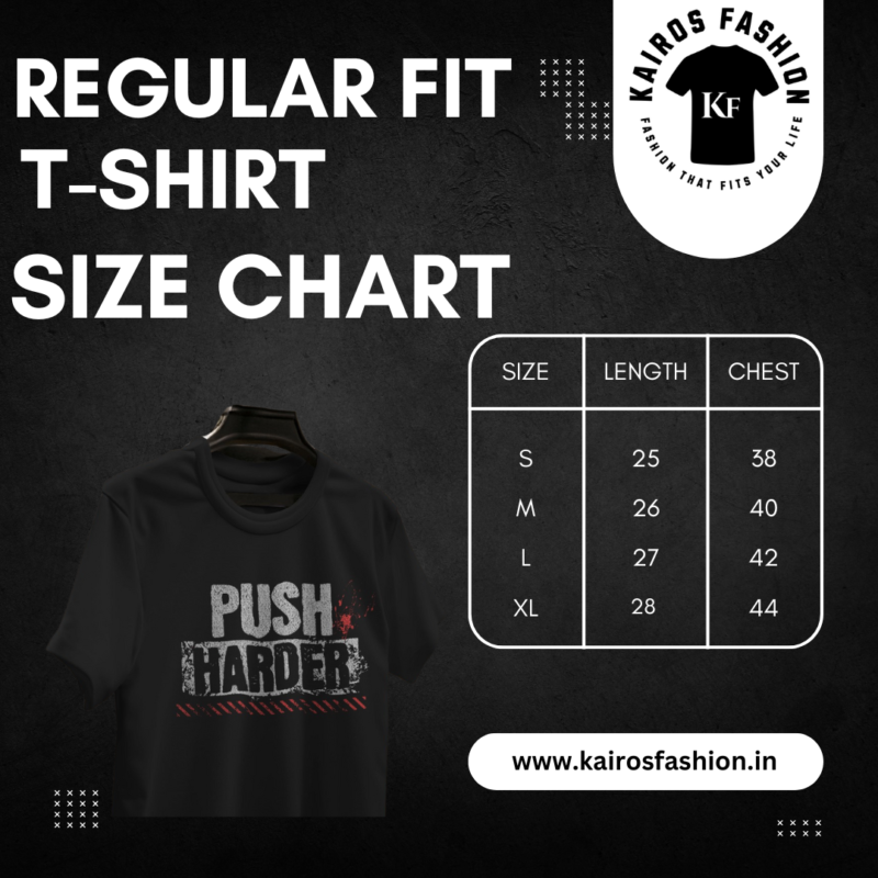 Black Graphic T-Shirt - Push Harder
