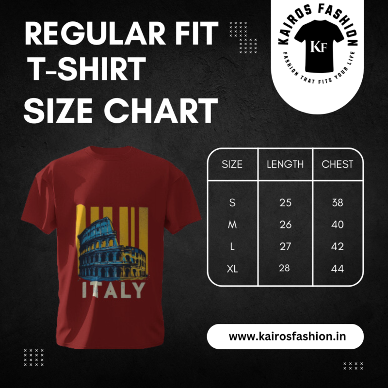 Maroon Graphic T-Shirt - Italy