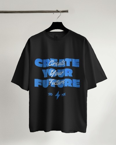 Black T-shirt creat your future