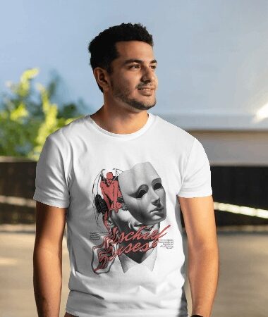 White Graphic T-Shirt - Mischefe Designs
