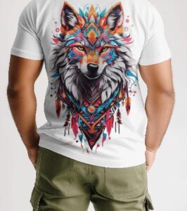 White Graphic T-Shirt - Wild Fox 