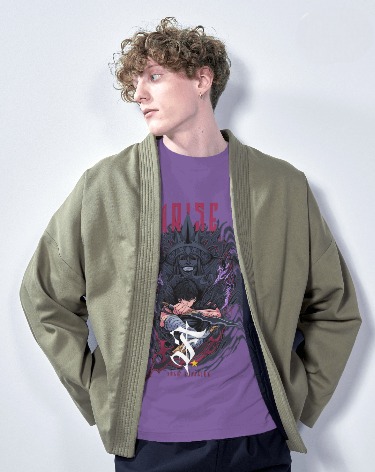 Lavender Graphic T-Shirt - Arise Anime