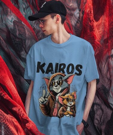 Sky blue T-shirt Tom & jerry