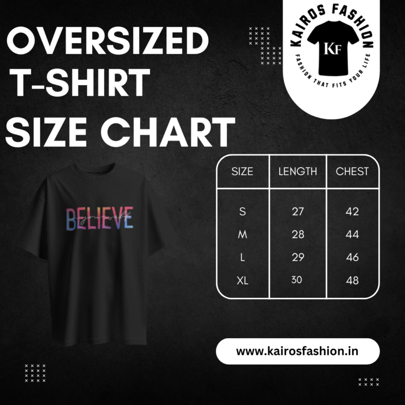 Black T-shirt Believe in yourself