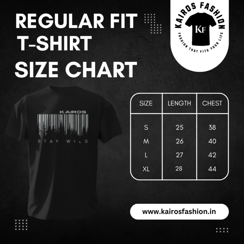 Black Graphic T-Shirt - Stay Wild
